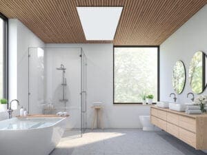 Plafondverwarming badkamer