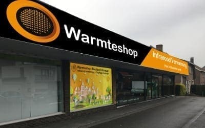 warmteshop Aallter infrarood verwarming winkel showroom