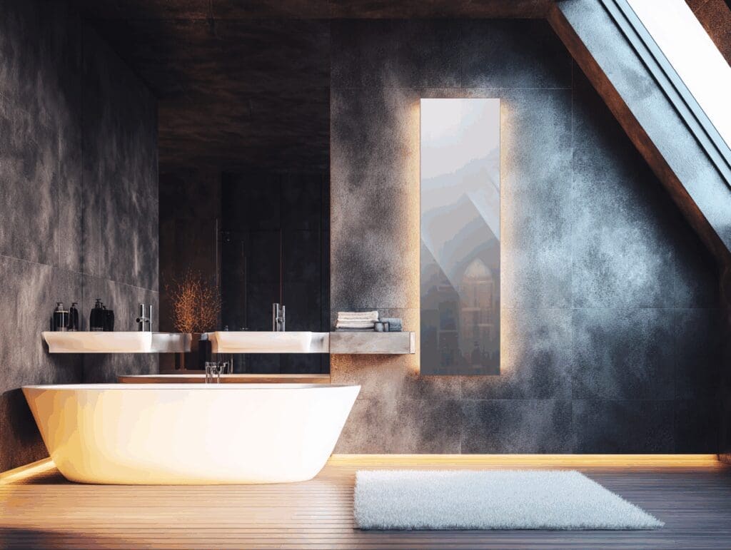 Spiegel badkamer verwarming