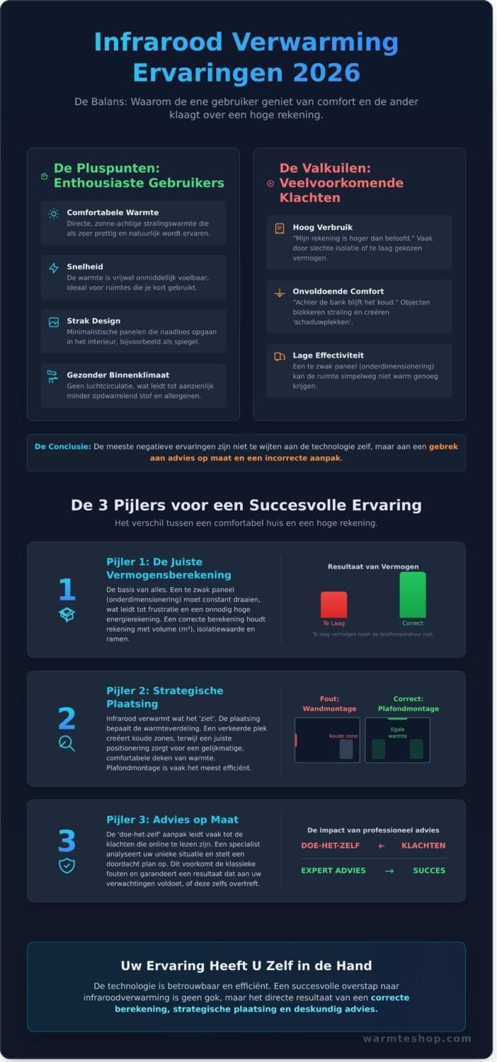 Infrarood Verwarming Ervaringen 2026: De Eerlijke Gids