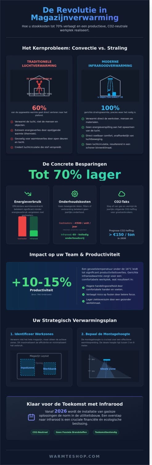 Magazijn verwarming: De complete gids voor efficiënt verwarmen in 2026
