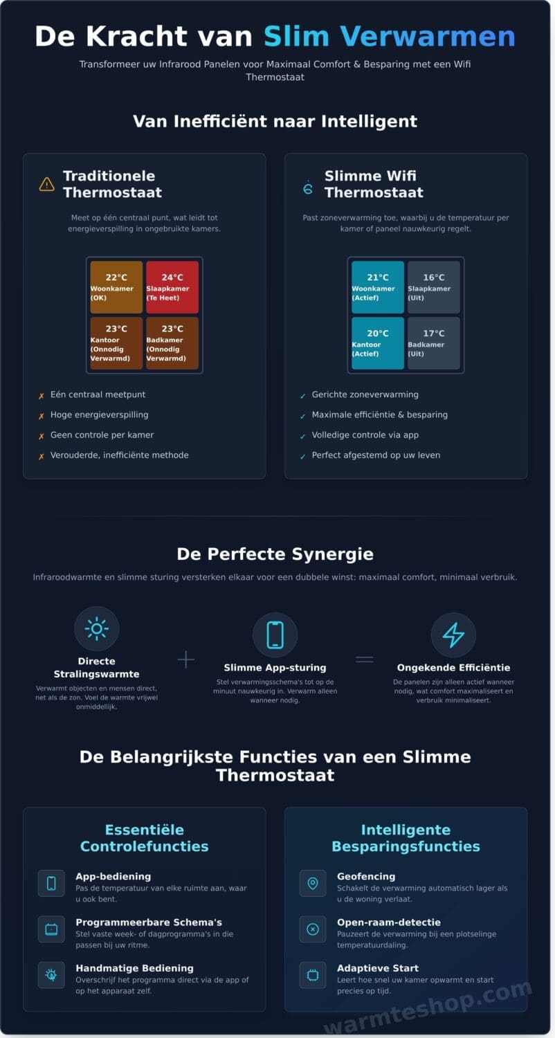 Wifi Thermostaat voor Infrarood Panelen: De Ultieme Gids 2026