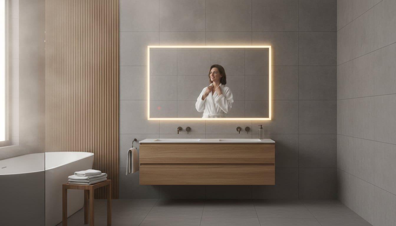 Infrarood spiegel met verlichting en verwarming: de ultieme upgrade voor jouw badkamer